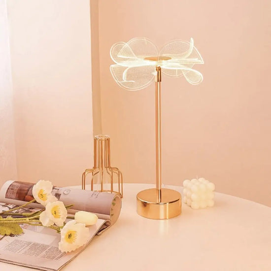 Lampe Vintage Led Métal Doré Luminaire Chambre
