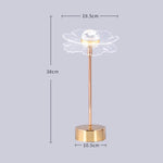 Lampe Vintage Led Métal Doré Luminaire Chambre