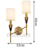 Lampes applique murale beige et doré