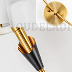 Lampes applique murale beige et doré