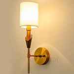 Lampes applique murale beige et doré