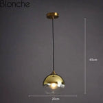 Led Loft Suspension Verre Fumé Doré - A Luminaire Chambre