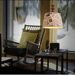 Led Rétro Avec Abat-Jour Style Papier Luminaire Chambre