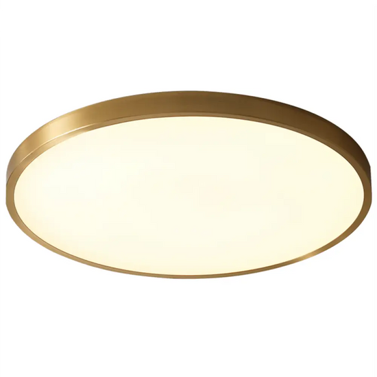 Led Rond Doré Plafonnier Minimaliste Luminaire Chambre
