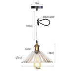 Led Vintage Suspension En Verre Bertha B Luminaire Chambre
