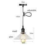 Led Vintage Suspension En Verre Bertha M Luminaire Chambre