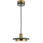 Luminaire Led Disque Chromé Luxe Doré