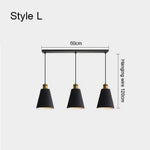 Luminaire Led Suspendu Métal Minimaliste L Doré