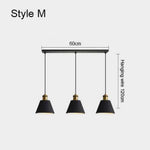 Luminaire Led Suspendu Métal Minimaliste M Doré