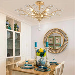 Lustre Arbre Vintage En Cristal Luminaire Chambre