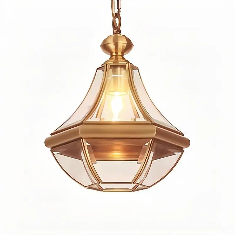 Waterproof solid copper American country-style chandelier