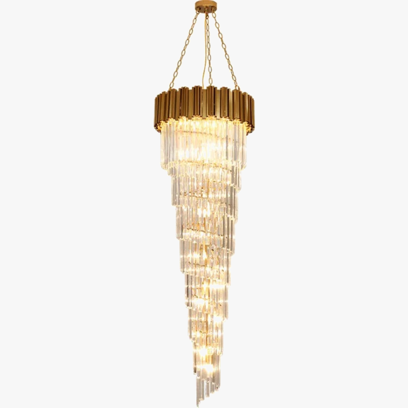 lustre en cristal de luxe pour décoration intérieure élégante