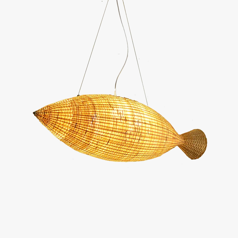 Lustre japonais en bambou