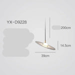 Lustre Led Disque Marbre Coloré Blanc / Froide Luminaire Chambre