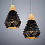 Lustre Led Vintage Bois Luminaire Chambre
