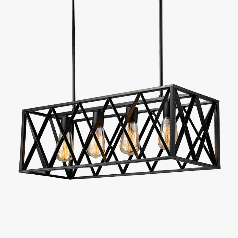 Vintage iron loft chandelier for bar club industrial restaurant