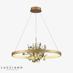 Lustre Moderne Led Or Bahia Luminaire Chambre