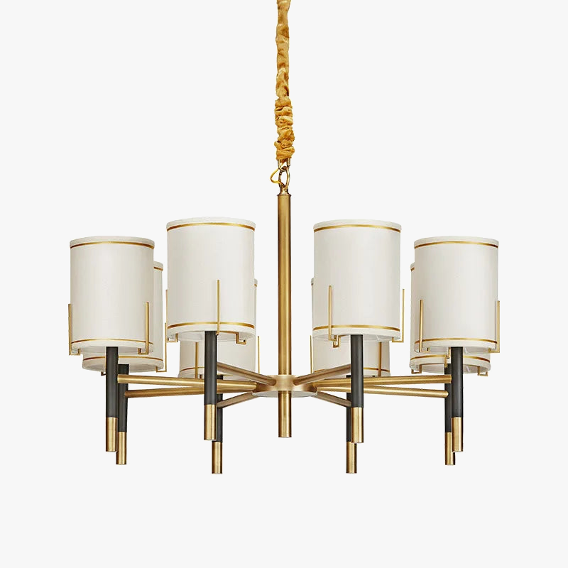 Brand new minimalist Nordic style modern copper chandelier