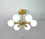 Lustre Scandinave Doré Salon Salle À Manger Et Chambre