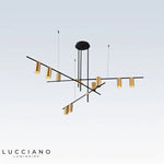 Lustre Scandinave Noir & Doré Rubby