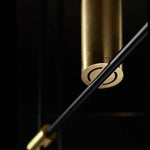 Lustre Scandinave Noir & Doré Rubby