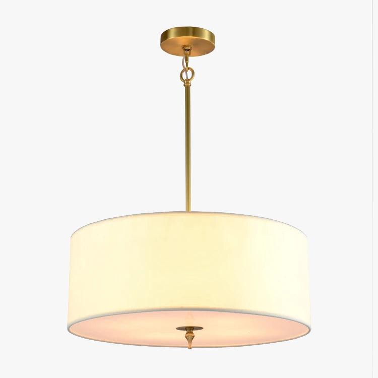 lustre style américain simple lumière couverture tissu moderne