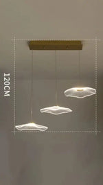 Lustre Villa Moderne Minimaliste Luxe créatif tournant escalier long