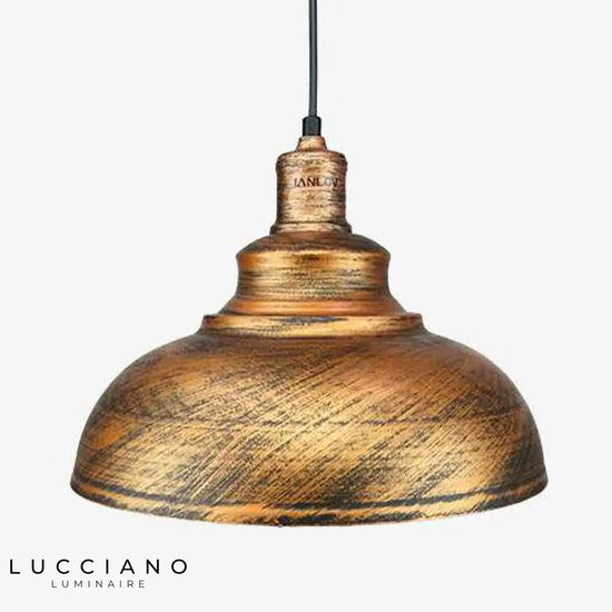 Lustre Vintage Style Bronze Luminaire Doré