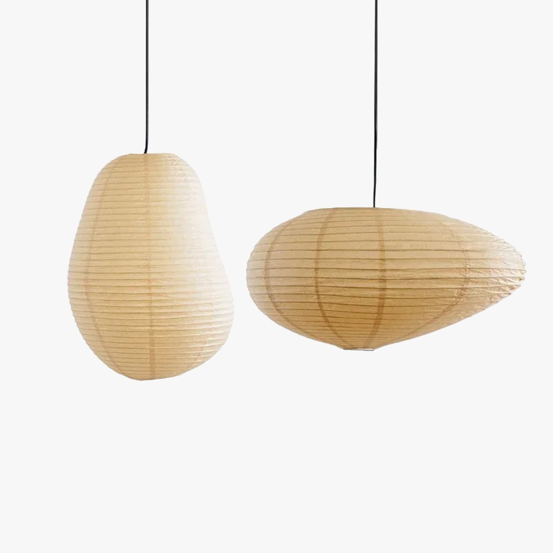 lustre wabi sabi style japonais isamu noguchi led décoratif