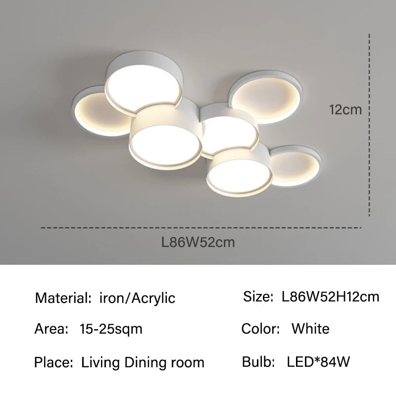 Lustre Plafond LED Design Élégant