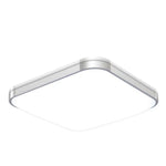 Plafonnier Led Carré Chromé Arrondi Luminaire Chambre