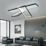 Plafonnier Led Rectangulaire Tary Design Noir - 85 X 37 Cm Luminaire Chambre