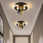 Plafonnier Led Rond Design Métal Luminaire Chambre