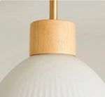 Plafonnier LED Suspendu en Bois