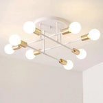 Plafonnier Métal Design Multi-Lampes Rod H Luminaire Chambre