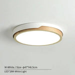 Plafonnier Nordic Led En Bois Et Métal Blanc - M Froide Luminaire Chambre