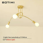 Plafonnier Novelty Or Branches Croisées 3 Lampes Luminaire Chambre