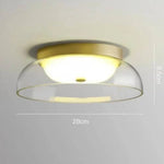 Plafonnier Rond Doré En Verre Tailles A Luminaire Chambre