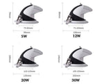 Spot Led Pivotant Blanc Aluminium Luminaire Chambre