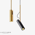 Spot Orientable Doré Avec Tige. Luminaire Chambre