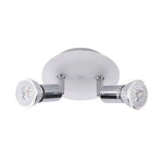 Spot Plafond Led Chromé Home 2 Lampes / Chaude Luminaire Chambre