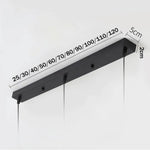 Support Long Multi-Trous (Noir Ou Blanc) Luminaire Chambre