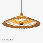 Suspension Conique En Bambou Chinois Luminaire Chambre
