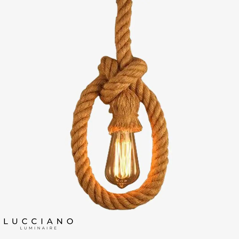 Suspension Corde Vintage Village Luminaire Chambre
