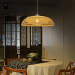 Suspension Design En Bambou Wicker Luminaire Chambre