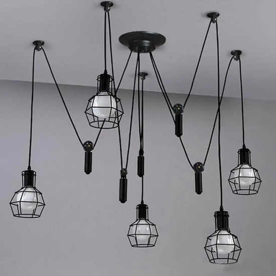 Suspension Design Industriel Moderne Luminaire Chambre