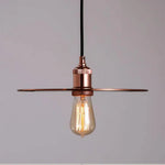 Suspension Disque Chromé Or Rose Luminaire Chambre