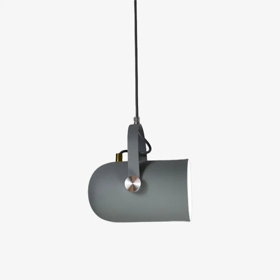 Suspension En Aluminium Colorée Gris Luminaire Chambre