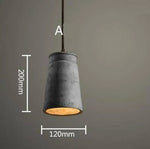 Suspension En Ciment Vintage Variée A Luminaire Chambre