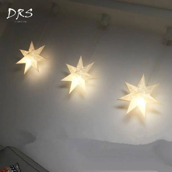 Suspension Étoilée Moderne Colorée Luminaire Chambre
